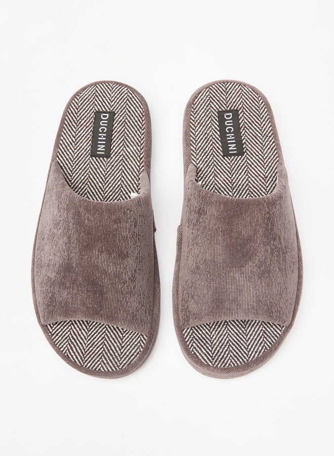 Men's Textured Bedroom Slippers