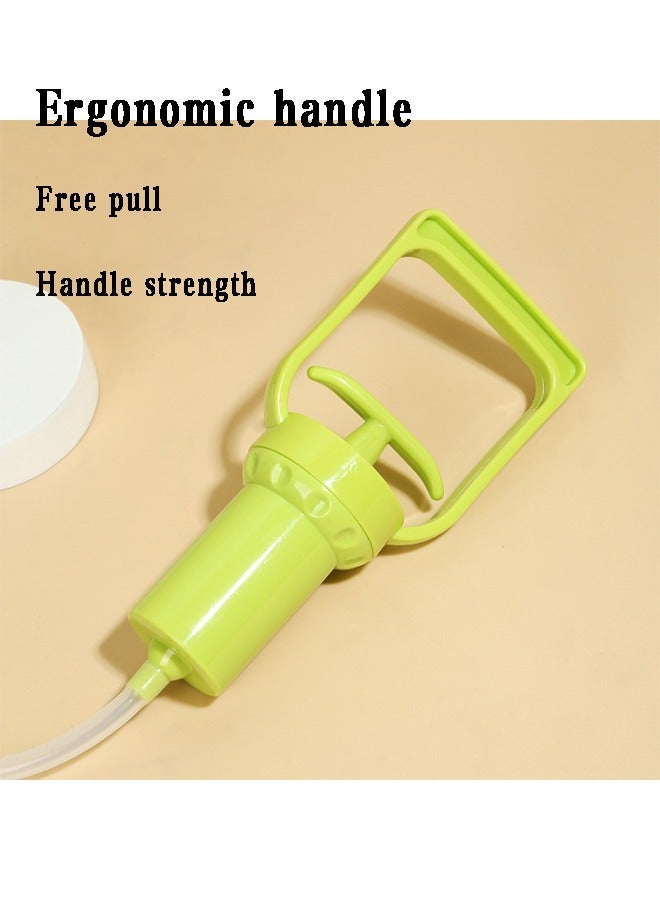 Manual Breast Pump Adjustable Suction Silicone Hand Pump Breastfeeding Health and Safety Small Portable Manual Breast Milk Catcher Baby Feeding Pumps & Accessories（Green/Transparent)