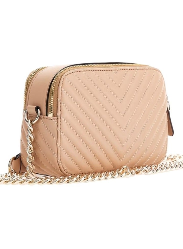 BEIGE SYNTHETIC WOMEN SHOULDER BAG,14 cm x 20 cm x 7 cm