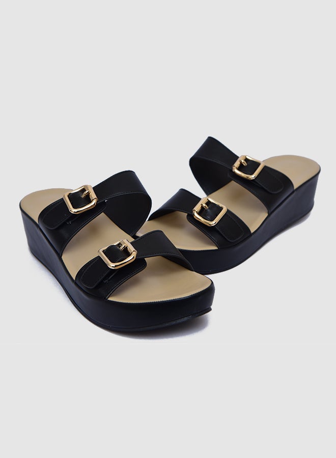 Multi Strap Wedge Sandals