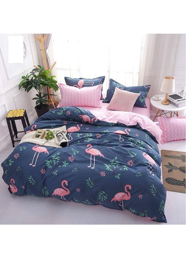 Soft Cotton King Size Cotton Duvet Cover Set Floral Style Bedding 6pcs set s Solid Color Bedspread Bed Sheet Pillow Cases