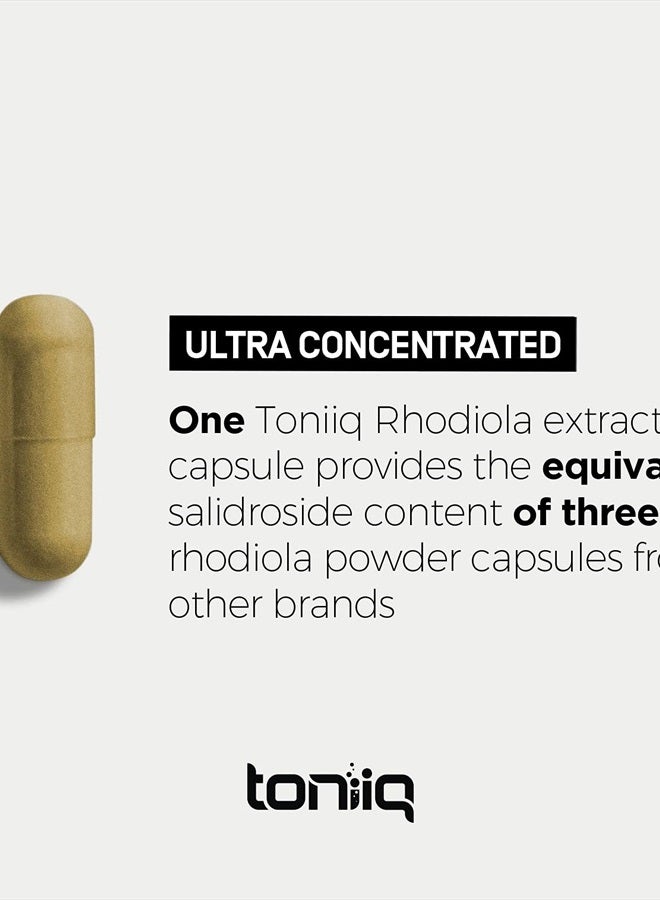 Triple-Strength 600mg Rhodiola Rosea - 120 Capsules - 5% Salidroside Concentrated Extract - Highly Purified and Bioavailable