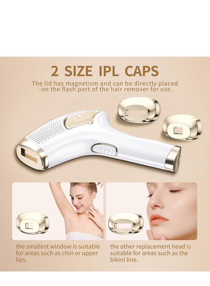 Laser Hair Removal, Hair Removal Device with Ice-Cooling Painless Care Function for Women and Man, IPL Hair Remover 999,999 Flashes for Facial Armpits Legs Arms Bikini Line