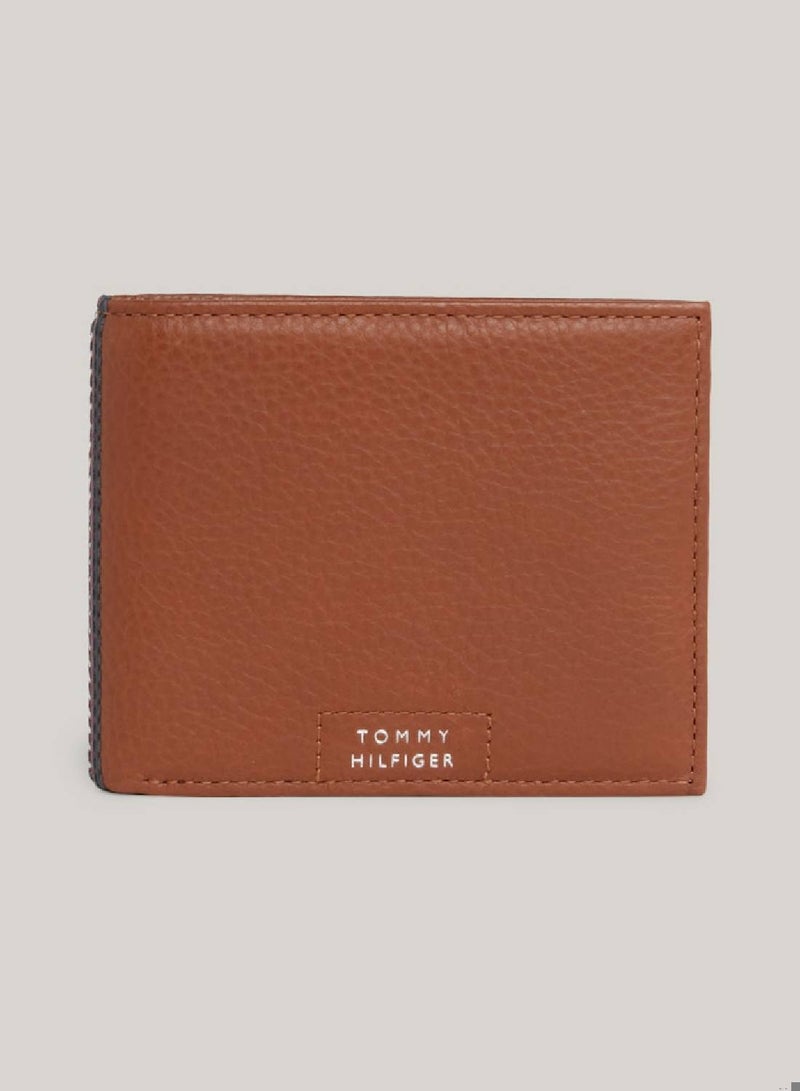 Men's Premium Leather Small Credit Card Wallet -  Leather, Brown