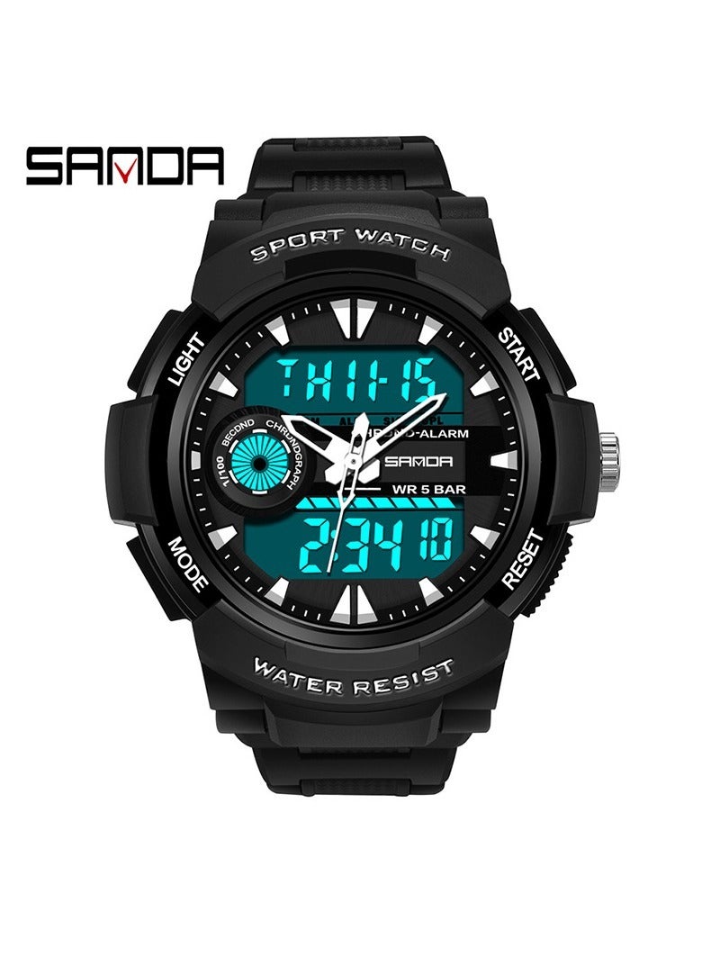 Men's Multifunctional Sports Waterproof Luminous Electronic Quartz Watch