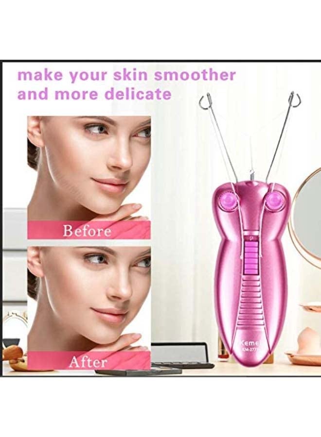 Facial Hair Removal Thread Device Pink/Purple