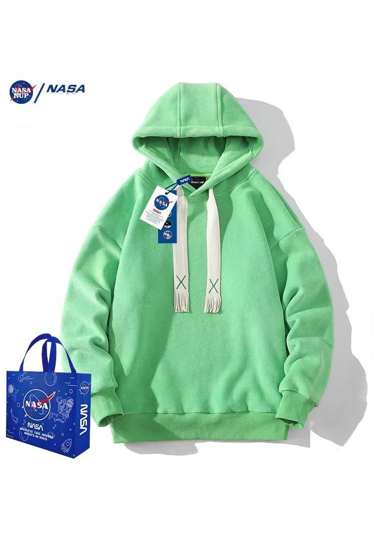 Polar Fleece Hoodie Spring And Autumn Style Top Heavyweight Hoodie