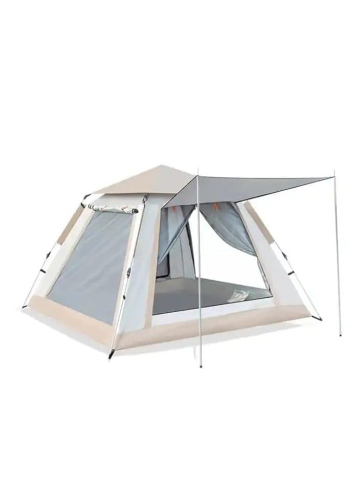 Outdoor Camping Tent for 3-4 Persons – Waterproof Folding Pop-Up Tent for Fishing, Hiking, Travel & Hunting