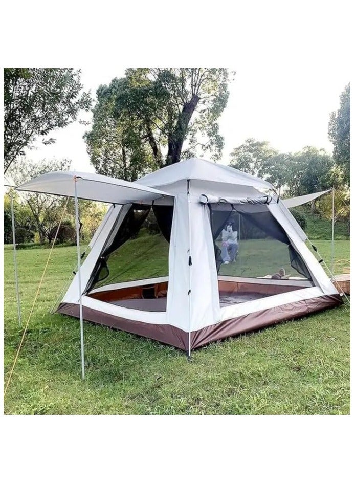 Outdoor Camping Tent for 3-4 Persons – Waterproof Folding Pop-Up Tent for Fishing, Hiking, Travel & Hunting