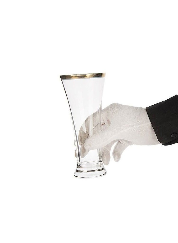 Drinking glasses with a golden touch