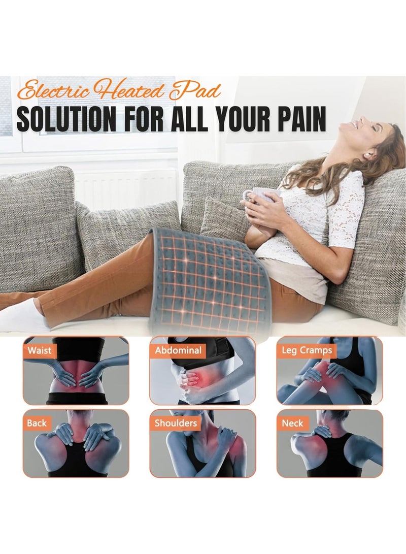 Wearable Heating Pad for Back Pain, Menstrual Heating Pad for Period, Electric Heating Pad for Cramps with Automatic Switch-Off and Temperature Settings Heating Pad for Abdominal Neck Shoulder Waist