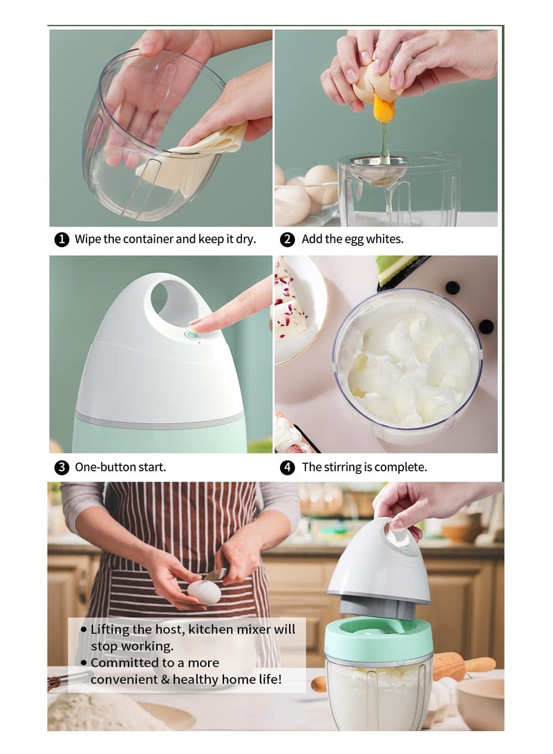 Electric Stand Mixer for Eggs and Milk Frothing, Hands-Free Kitchen Whisk, Ideal for Whipping Egg Whites, Cake Mixing, and Milk Foam Creation. Perfect Electric Drink Mixer for Your Culinary Needs.