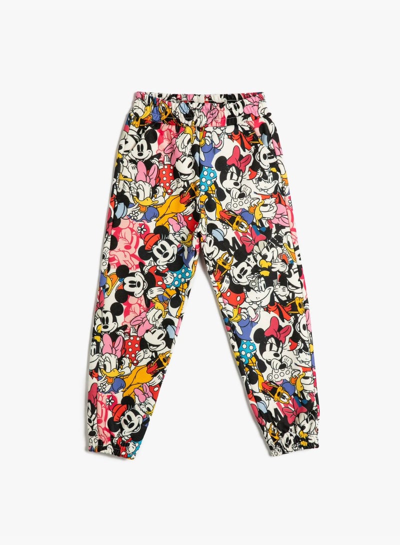 Jogger Sweatpants Disney Printed Licensed Pocket Brushed Interior