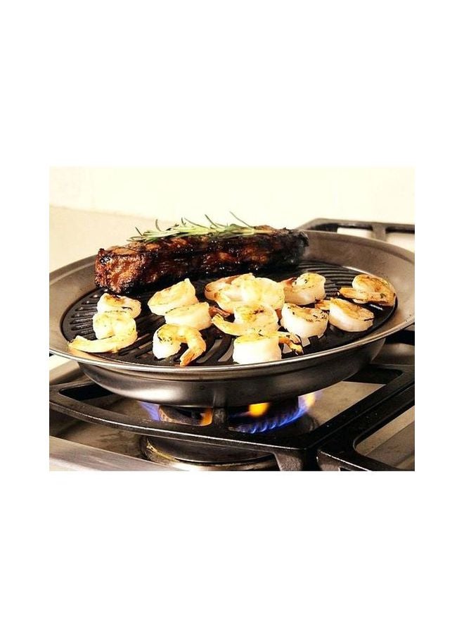 less Indoor Barbeque Grill Pan Black