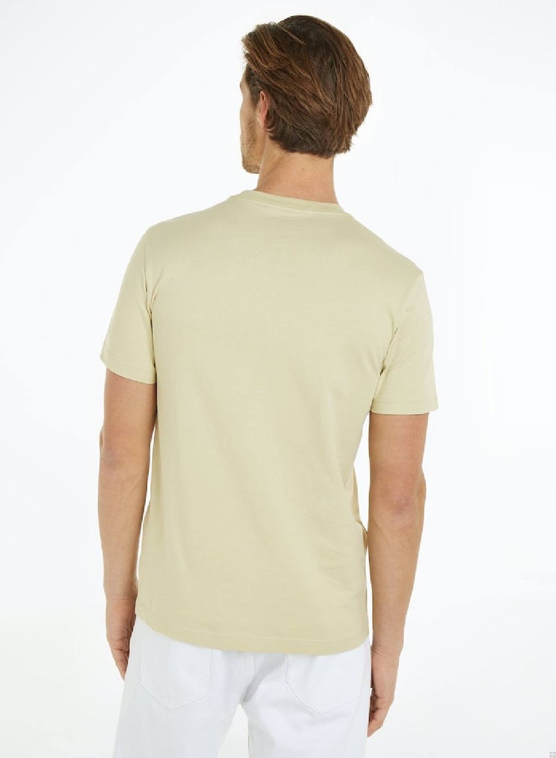 Men's Cotton Monogram T-Shirt - Cotton, Green