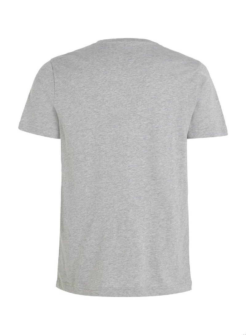 Men's Tommy Hilfiger Logo Regular Fit T-Shirt - Cotton, Gray