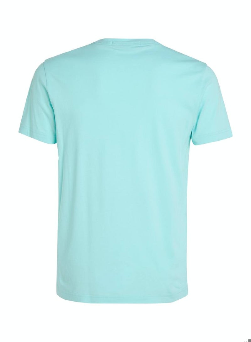 Men's Logo T-Shirt - Cotton, Blue