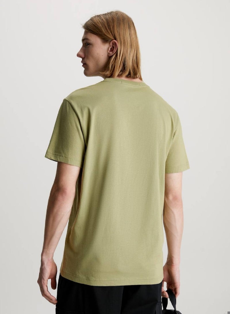 Men's Logo T-Shirt - Cotton, Green