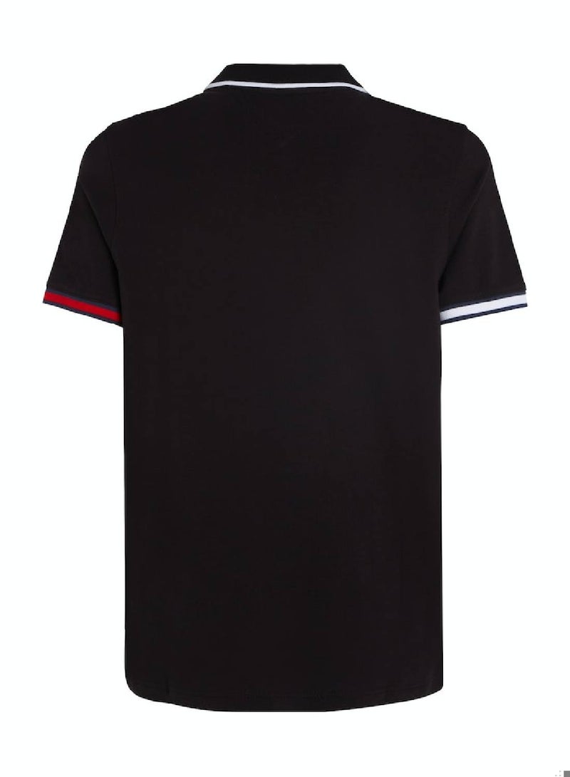 Men's Slim Fit Polo - Cotton, Black