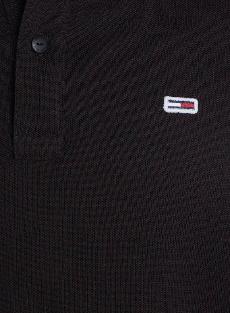 Men's Slim Fit Polo - Cotton, Black