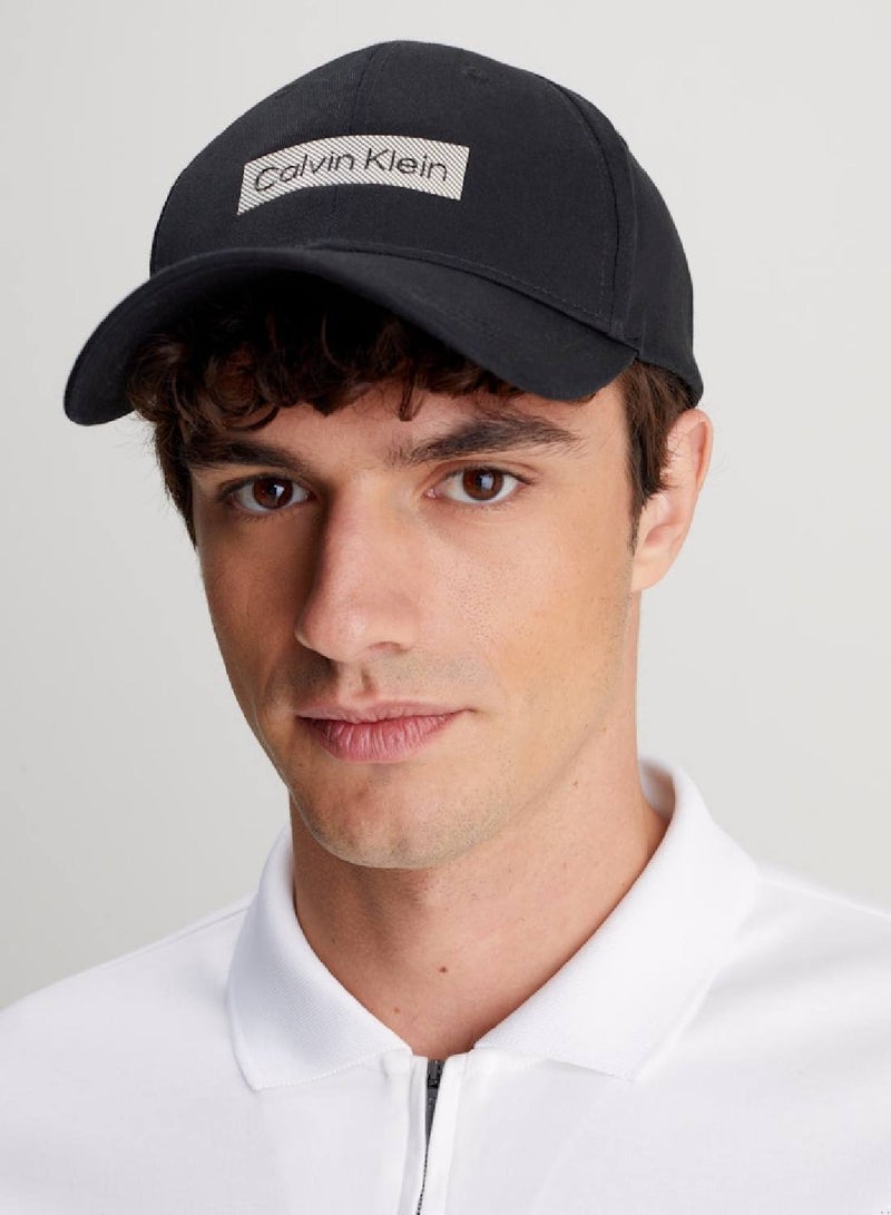 Men's Twill Cap - Cotton, Black