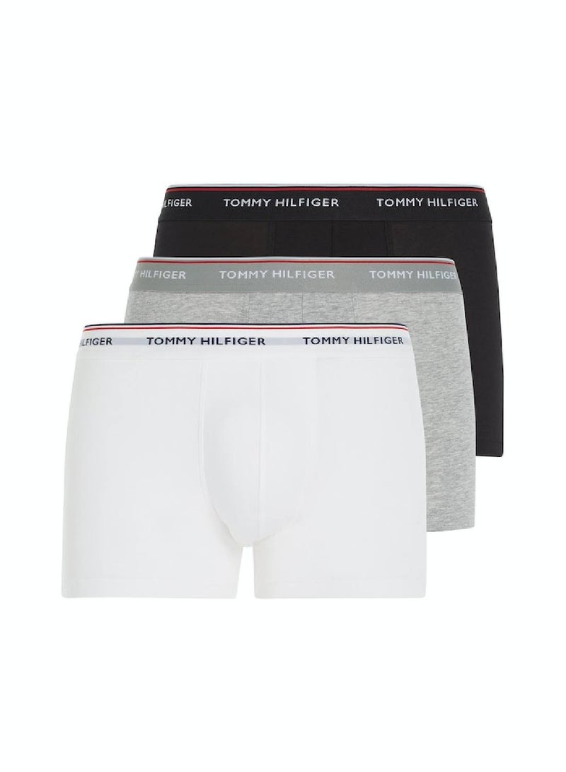 Men's 3-Pack Premium Essential Trunks - Cotton, Multicolor