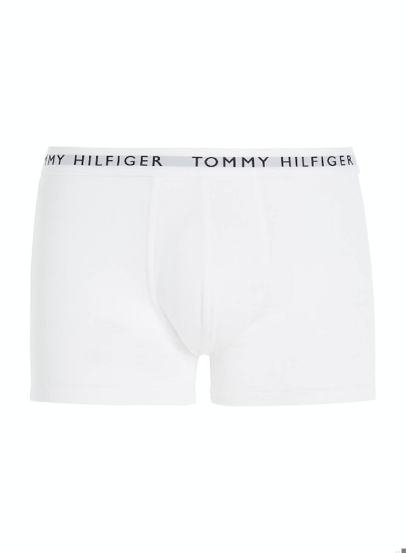 Men's 3 Pack Trunks - Cotton, White