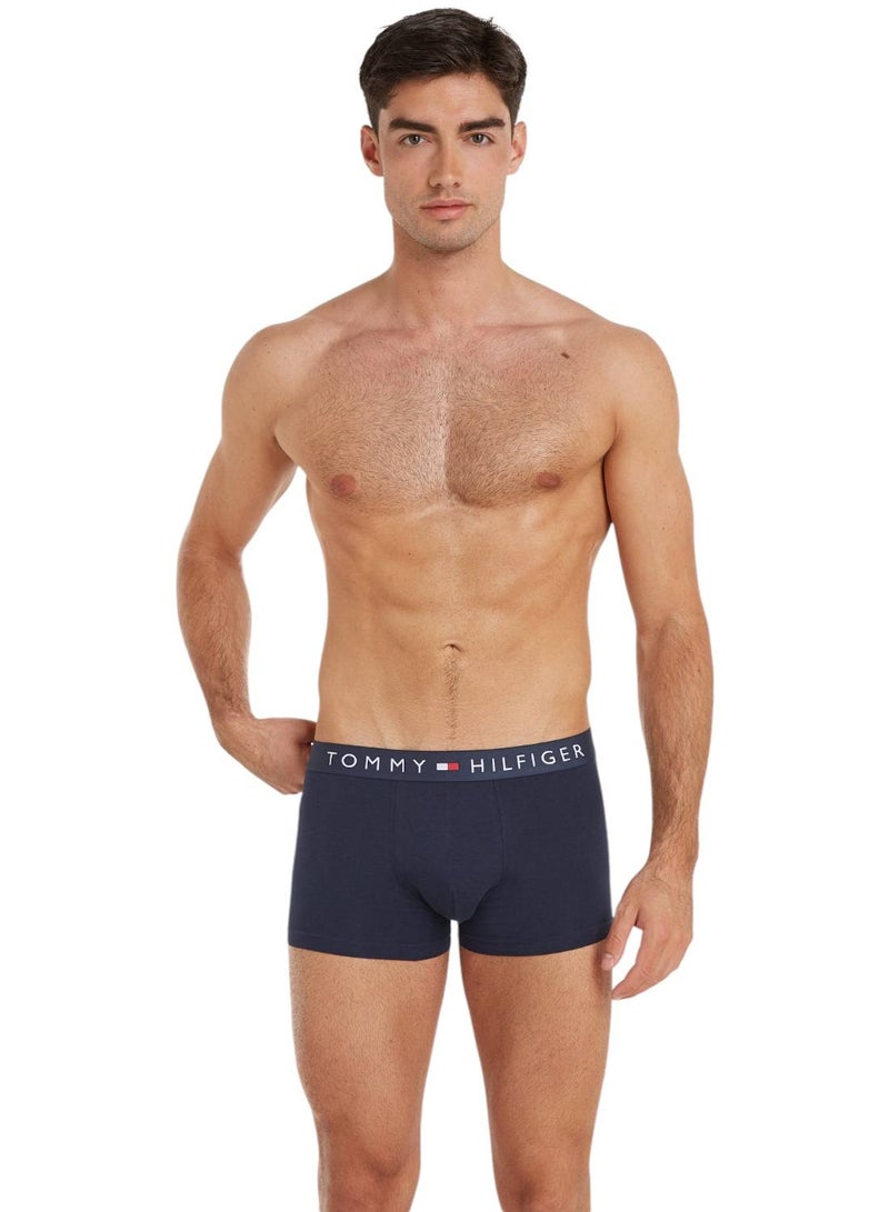 Men's 3-Pack TH Original Logo Waistband Trunks - Cotton, Blue