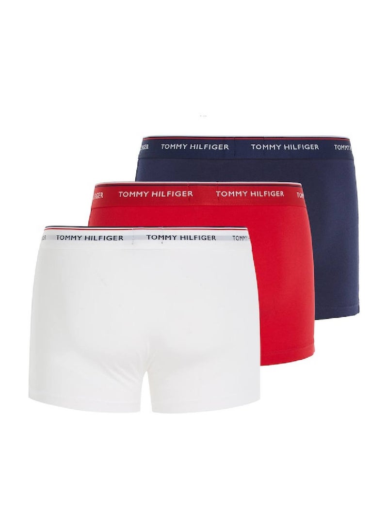 Men's 3-Pack Premium Essential Trunks - Cotton, White