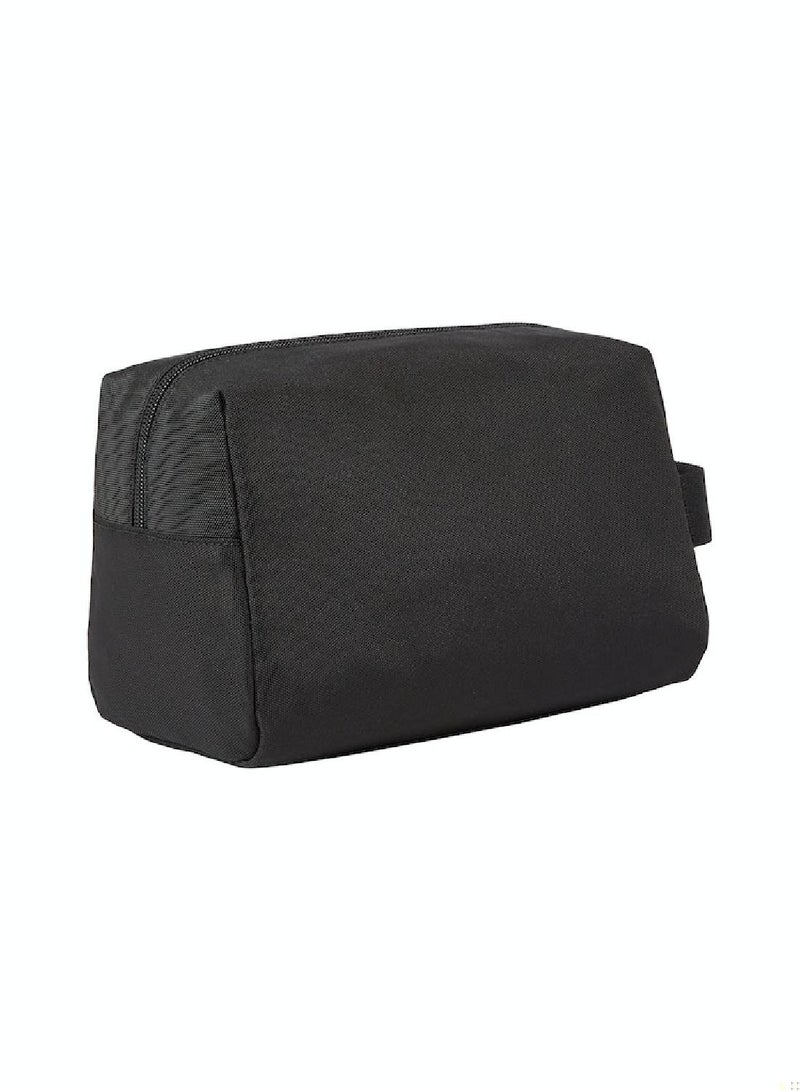 Men's  Essential Daily Nylon Washbag/ Toiletery Bag - Polyester, Black