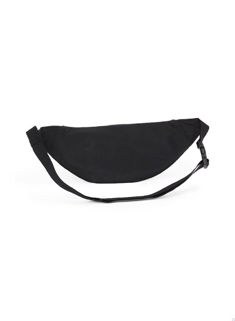 Men's Logo Belt Bag -  durable recycled polyester exterior, Black