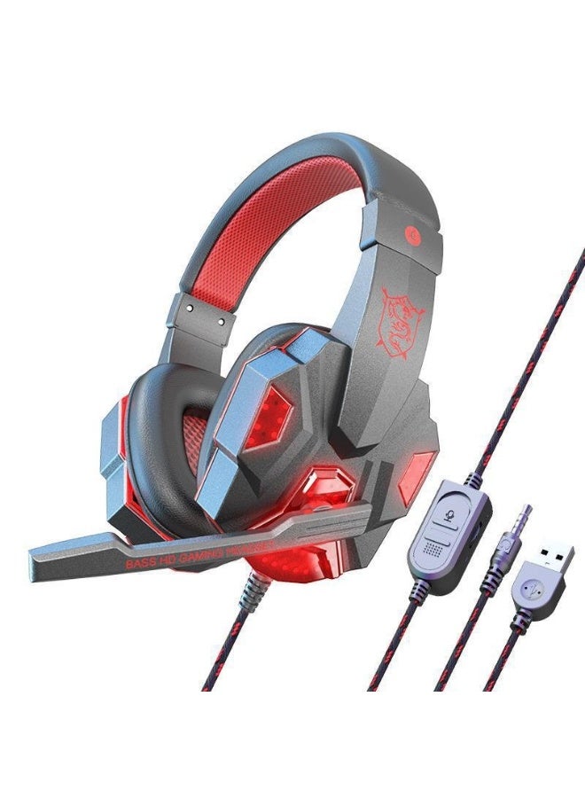 Gaming Wired Over the Ear Headsets with Mic & LED - G2000 Edition For PS4/PS5/Xbox one/Xbox Series/Nintendo Switch And PC