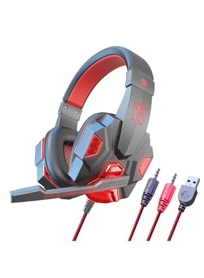 Gaming Wired Over the Ear Headsets with Mic & LED - G2000 Edition For PS4/PS5/Xbox one/Xbox Series/Nintendo Switch And PC