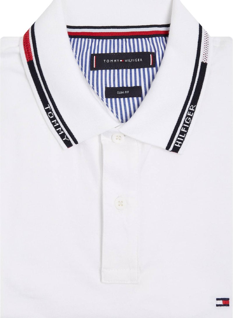 Men's 1985 Collection Slim Fit Polo - Cotton, White