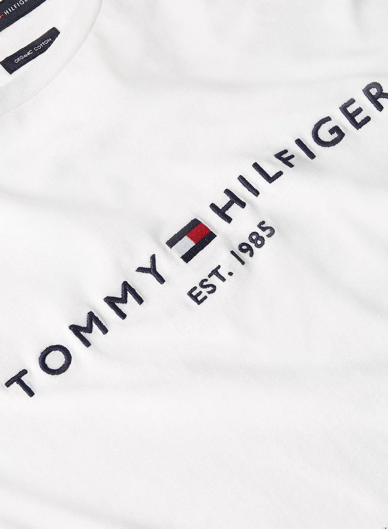 Men's Tommy Hilfiger Logo Regular Fit T-Shirt - Cotton, White