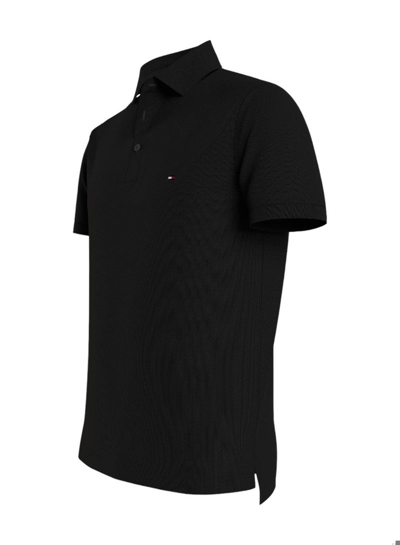 Men's 1985 Collection Slim Fit Polo - Cotton, Black