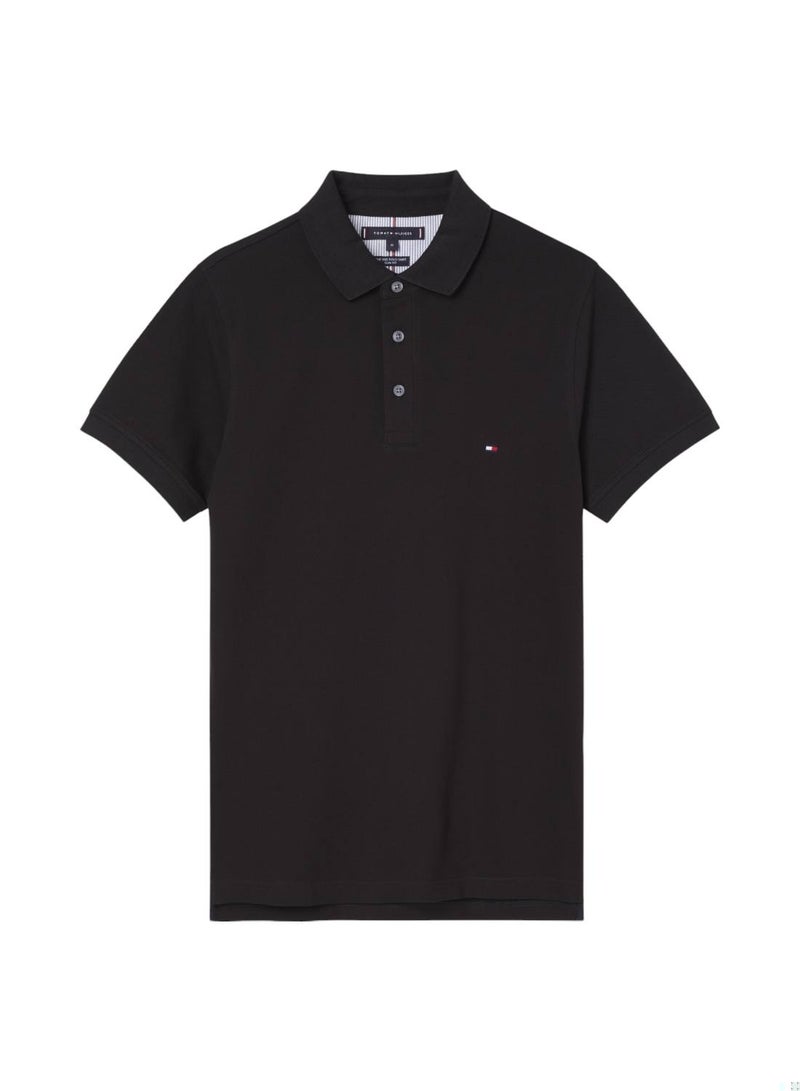 Men's 1985 Collection Slim Fit Polo - Cotton, Black