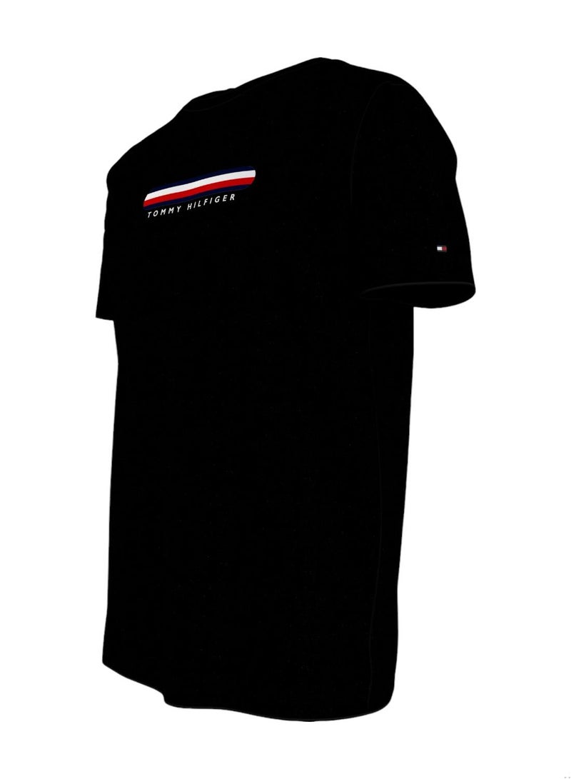 Men's Crew Neck Short Sleeve T-Shirt - Modal, Black