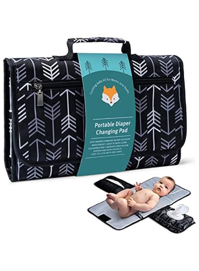 Baby Portable Changing Pad, Diaper Bag,Travel Mat Station,Waterproof Foldable Baby Changing Mat,Lightweight Changing Pads for Baby - Baby Changer, Shower Gift for Boys and Girls