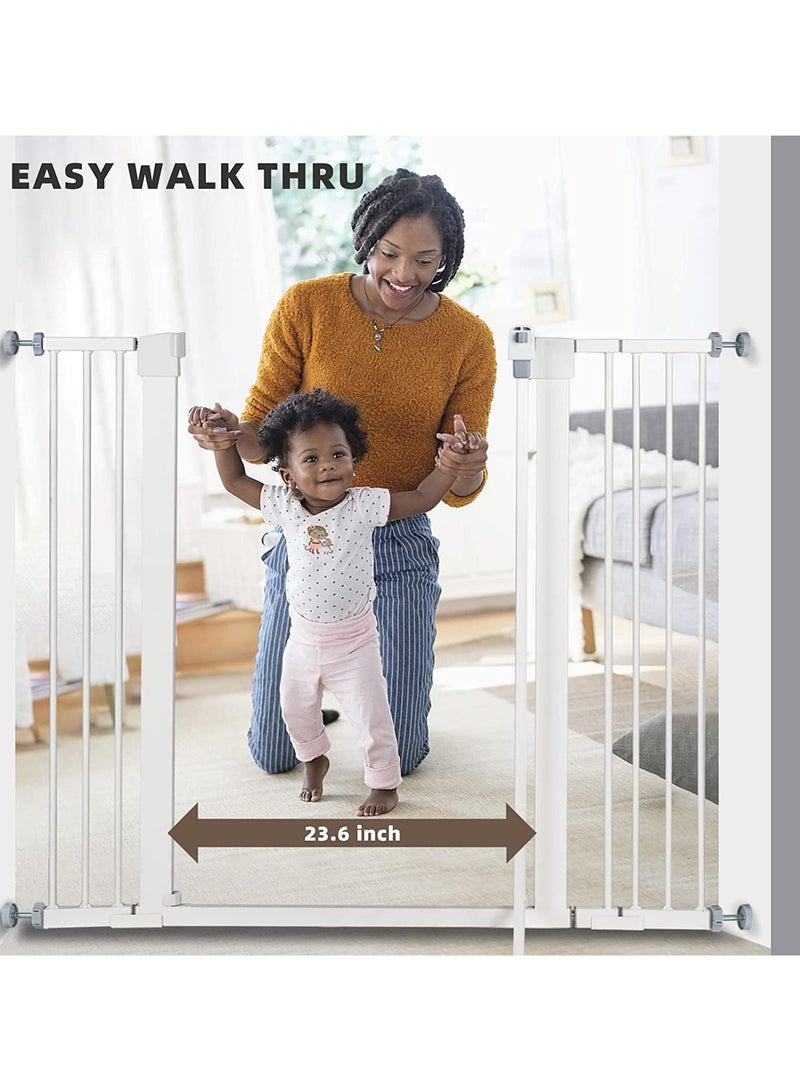 Auto Close Baby Safety Gate Extension Kit, Extra Tall & Wide Pet Dog Gate Extension for House, Doorway & Staircases, Suitable for baby Safety Gates(20cm)