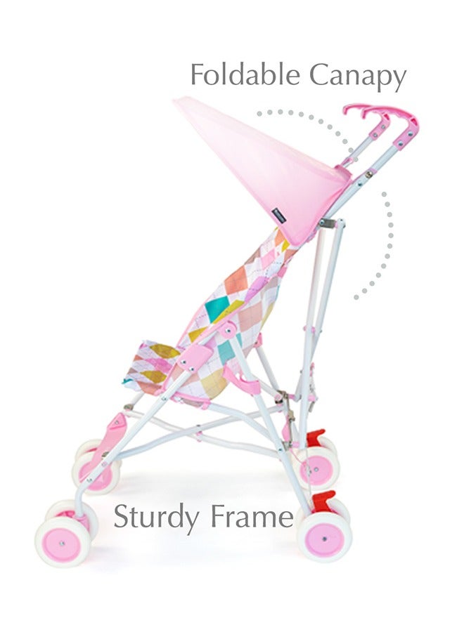 Portable Compact Baby Travel Buggy Stroller - Pink