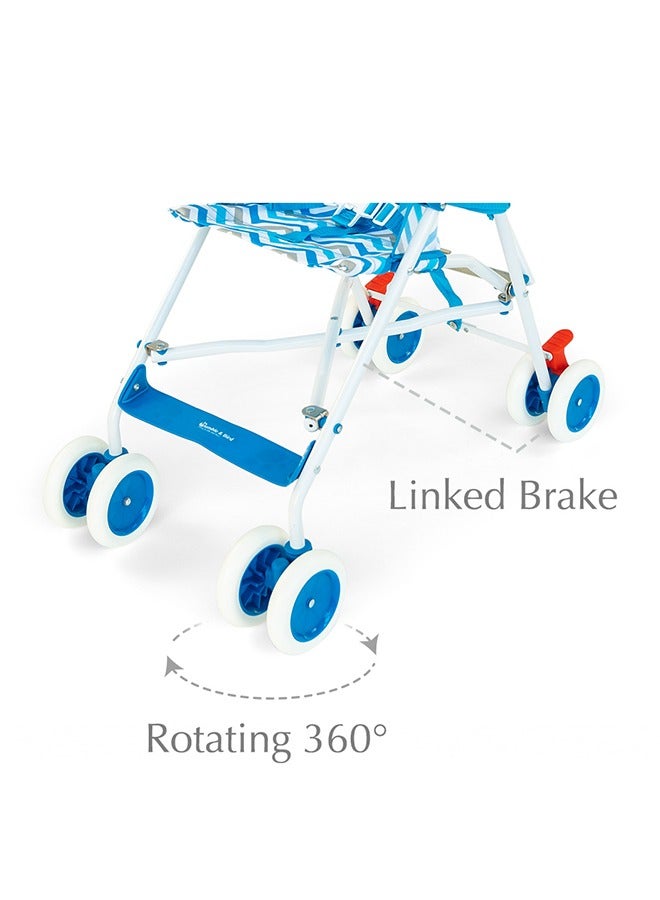 Portable Compact Baby Travel Buggy Stroller - Blue