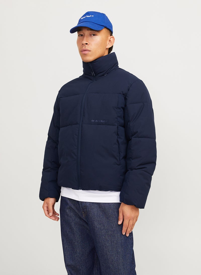 Zip Through Puffer Jacket