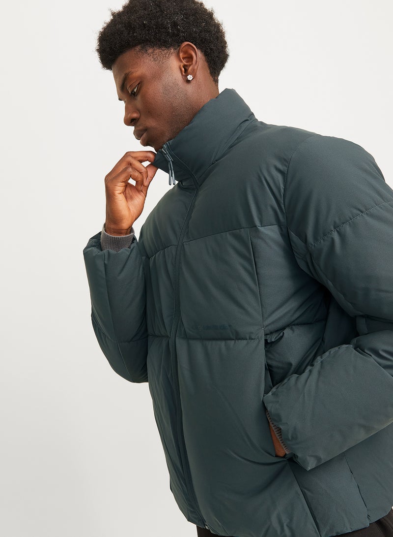 Zip Through Puffer Jacket