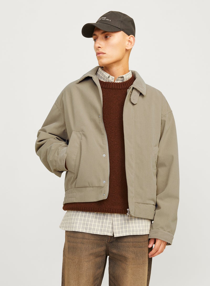 Jorbronx Corduroy Harrington  Side Pocket  Jacket