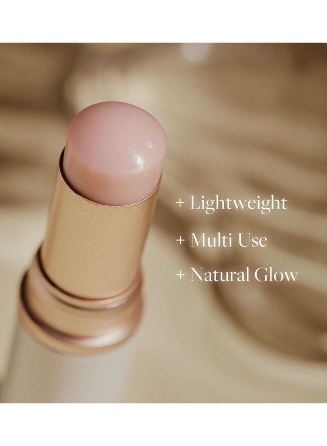 True Dimension Radiance Balm 10g (#01 CLEAR) - Natural Shimmer Glow Face Highlighter, Transparent Color Tones, Blush