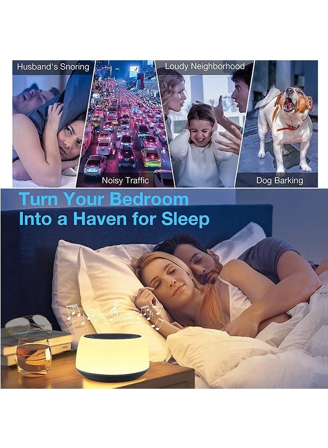 Sound Machine with Night Light.White Noise Machine for Sleeping Adults.White Noise Maker for Bedroom Home