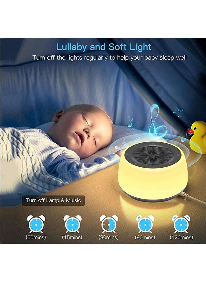 Sound Machine with Night Light.White Noise Machine for Sleeping Adults.White Noise Maker for Bedroom Home