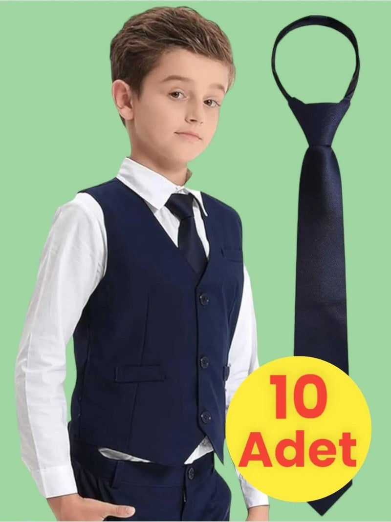 Unisex 5 - 10 Years Old Children's Elastic Tie 10 Pieces