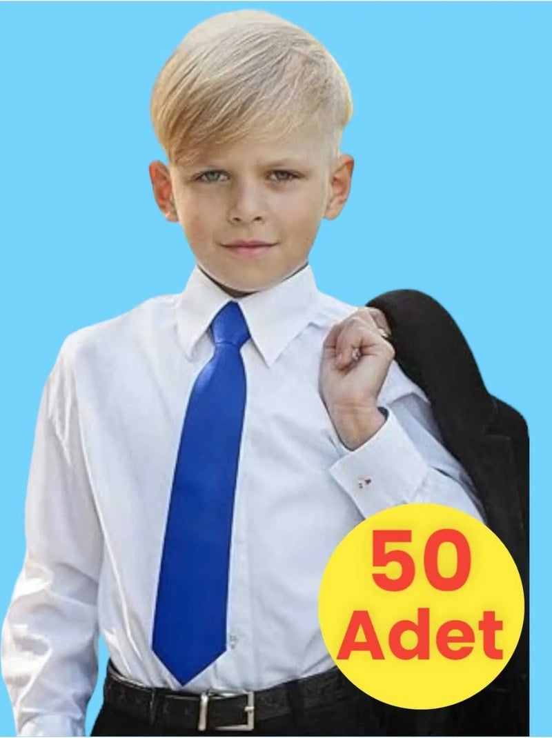 Unisex 5 - 10 Years Old Children's Elastic Tie 50 Pieces